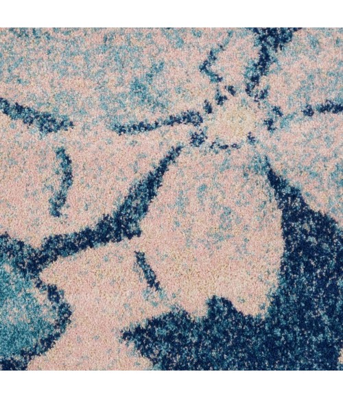 Nourison Tranquil Area Rug TRA08-Navy/Pink