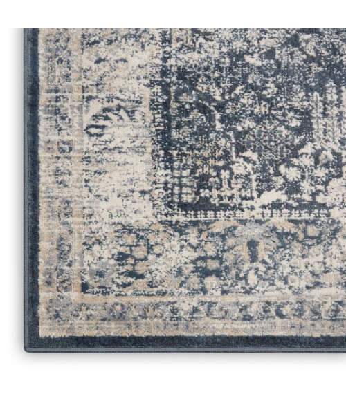 kathy ireland Home Malta Area Rug MAI12-Navy/Ivory