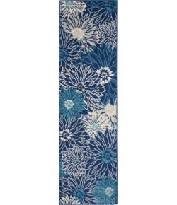 Nourison Home Passion PSN17 Navy Ivory 2 ft. 2 in. X 7 ft. 6 in. Area Rug