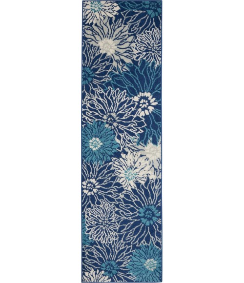 Nourison Passion Runner Area Rug PSN17-Navy/Ivory