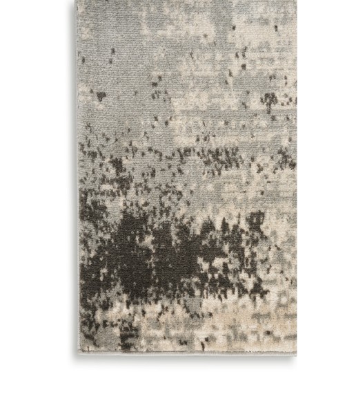Nourison Serenity Home Ivory Grey SRH06 7 ft. 10 in. X 9 ft. 10 in. Rectangle Rug
