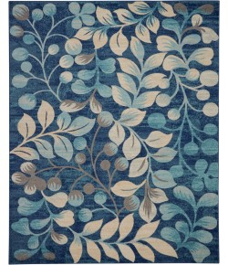 Nourison Tranquil(Traql) - Tra03 Navy Area Rug 8 ft. 10 X 11 ft. 10 Rectangle