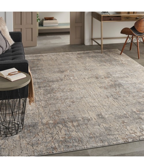 Nourison Quarry Beige Grey QUA03 9 ft. X 12 ft. Rect. Rug