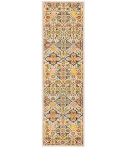 Nourison Home Allur ALR03 Ivory Multicolor 2 ft. 3 in. X 7 ft. 6 in. Area Rug