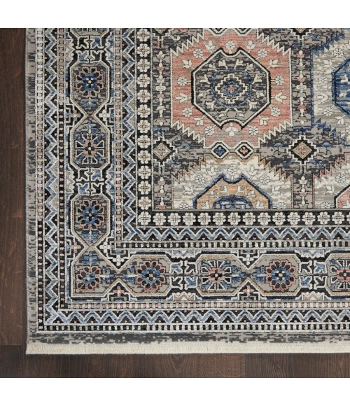 Nourison STARRY NIGHTS Area Rug Nourison Starry Nights Area Rug STN09-Grey/Navy