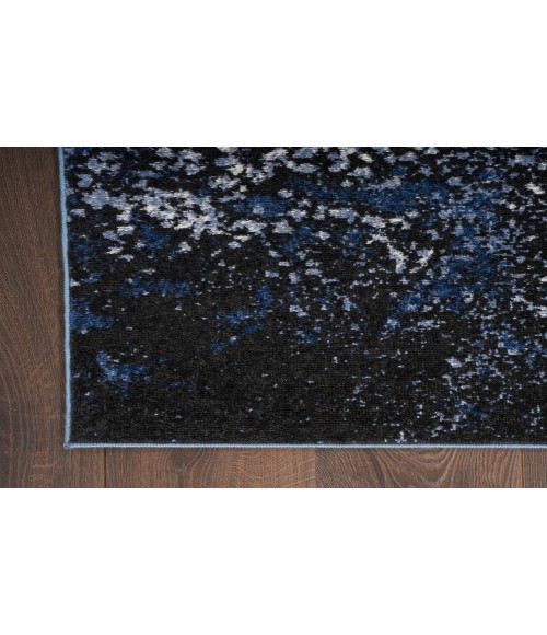 Nourison Passion Light Blue Black Rug PSN10 9 ft. X 12 ft. Rectangle - Rugs Town Nourison Passion Light Blue Black PSN10 9 ft. X 12 ft. Rectangle Rug