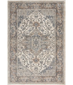 Nourison Quarry - Qua05 Ivory Grey Area Rug 6 ft. X 9 ft. Rectangle