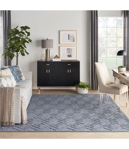 Nourison Versatile Area Rug Nourison Versatile Area Rug NRV01 Denim Blue