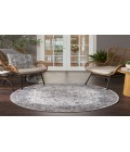 Nicole Curtis Machine Washable Series 1 Ivory Beige SR101 5 ft. 3 in. Round Rug