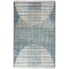 Nourison Astra Machine Washable Blue ASW03 6 ft. 7 in. X 9 ft. Rectangle Rug