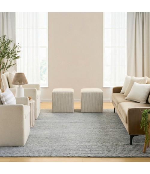 DKNY Pure Knots Denim KNT01 8 ft. X 10 ft. Rect. Rug