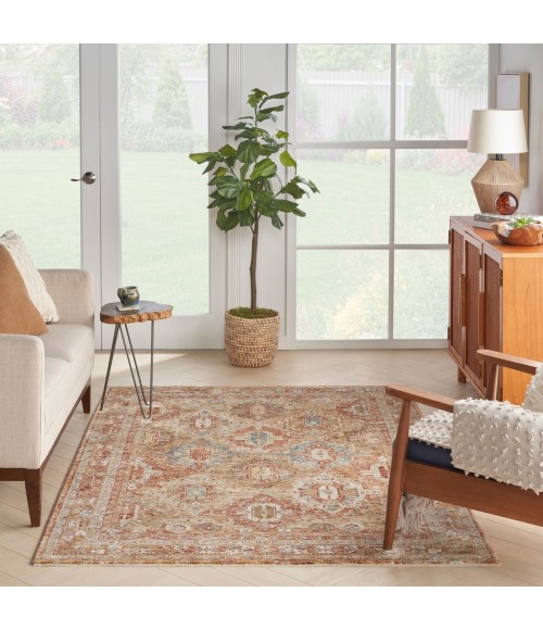 Nourison Sahar Rust SHR01 4 ft. X 6 ft. Rect. Rug