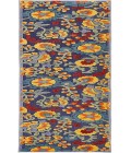 Nourison Aloha Navy Multicolor ALH17 2 ft. X 6 ft. Rectangle Rug
