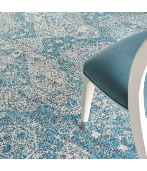 Nourison Tranquil Area Rug TRA13-Lt.Blue/Ivory