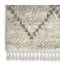 Nourison Scandinavian Shag Ivory/Grey SCN01 7 ft. 10 in. X 10 ft. 6 in. Rect. Rug