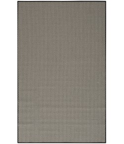 Nourison Courtyard Black White COU01 5 ft. X 7 ft. Rectangle Rug