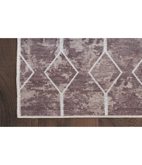 Nicole Curtis Machine Washable Series 1 Mocha SR107 2 ft. 2 in. X 8 ft. Rectangle Rug