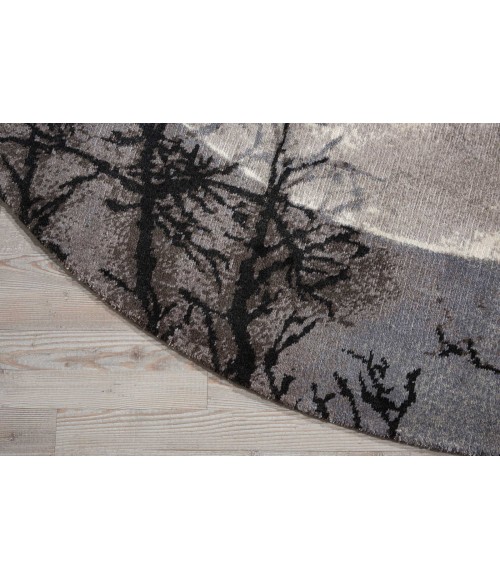 Nourison Twilight Round Area Rug TWI17 Moon 8' Round