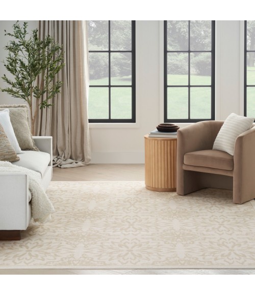 Nourison Jubilant Ivory Beige JUB06 9 ft. X 12 ft. Rect. Rug