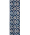 Nourison Tranquil Runner Area Rug TRA09-Navy/Light Blue