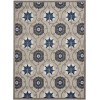 Nourison Aloha - Alh19 Grey Blue Area Rug 9 ft. 6 X 13 ft. Rectangle