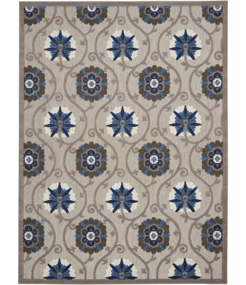 Nourison ALOHA Area Rug Nourison Aloha Area Rug ALH19-Grey/Blue