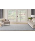 Nourison Courtyard Ivory Blue COU01 8 ft. Square Rug