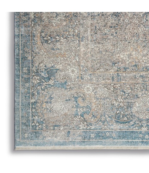 Nourison STARRY NIGHTS Area Rug Nourison Starry Nights Area Rug STN01-Cream Blue