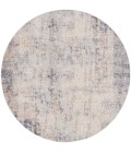 Nourison Rustic Textures Area Rug RUS01 Grey/Beige 5'3" x round
