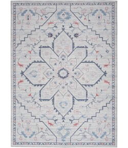 Nourison Home New Concept Washable - Sr110 Ivory Blue Area Rug 6 ft. X 9 ft. Rectangle