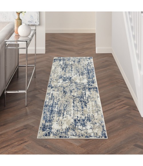 Nourison CYRUS Area Rug Nourison Cyrus Area Rug CYR03-Ivory/Navy