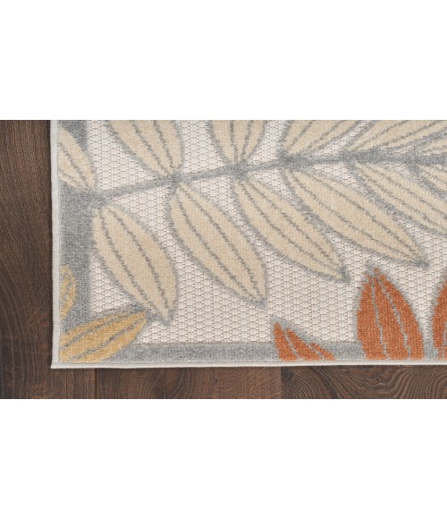 Nourison Aloha Blue Mocha ALH18 2 ft. X 6 ft. Rectangle Rug