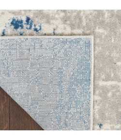 Nourison Quarry 2ft. 2in. x 16ft. Ivory Grey Blue Modern Indoor Rug