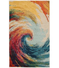 Nourison Celestial - Ces07 Wave Area Rug 3 ft. X 5 ft. Rectangle