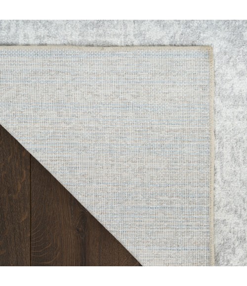Nourison Astra Machine Washable Grey ASW12 6 ft. 7 in. X 9 ft. Rect. Rug