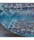 Nourison Vintage Kashan Round Area Rug VKA02-Blue