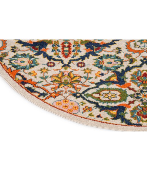 Nourison Allur Ivory Multicolor ALR03 4 ft. Round Rug
