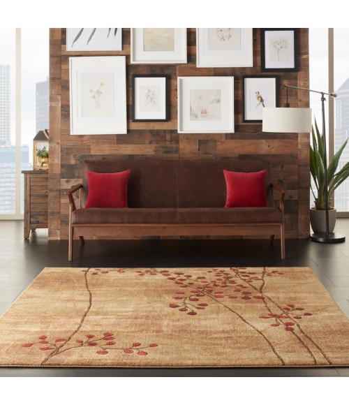 Nourison SOMERSET Area Rug Nourison Somerset Square Area Rug ST74-Latte