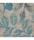 Nourison Tranquil Area Rug TRA03-Ivory/Turquoise