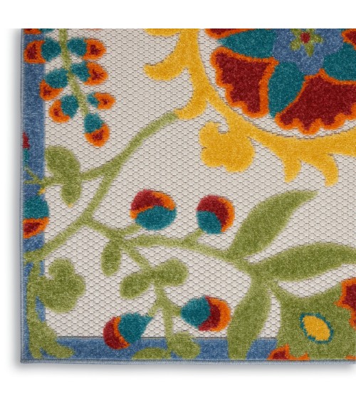 Nourison Aloha Area Rug ALH17-Ivory/Multi