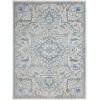 Nourison Elation - Etn10 Ivory Blue Area Rug 5 ft. 3 X 7 ft. 3 Rectangle