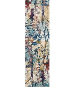 Nourison Fusion - Fss10 Cream Multicolor Area Rug 2 ft. 2 X 7 ft. 6 Rectangle