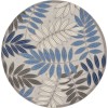 Nourison Aloha - Alh18 Grey Blue Area Rug 7 ft. 10 X Round