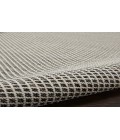 Nourison Courtyard Ivory/Charcoal COU01 2 ft. 2 in. X 10 ft. Rectangle Rug