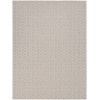 Nourison Reversible Indoor Outdoor Grey RVB01 10 ft. X 14 ft. Rect. Rug