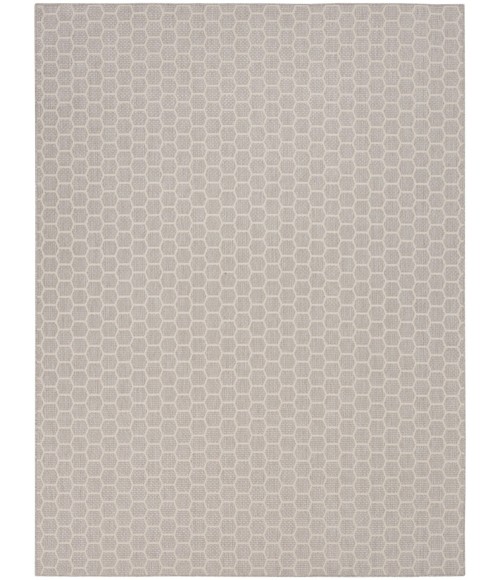 Nourison Reversible Indoor Outdoor Grey RVB01 10 ft. X 14 ft. Rect. Rug