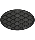 Nourison Easy Care Charcoal Black Rug NES01 5 ft. Round - Rugs Town Nourison Easy Care Charcoal Black NES01 5 ft. Round Rug