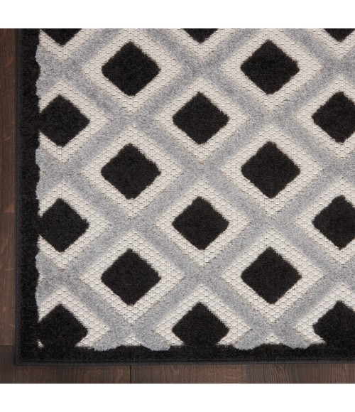 Nourison Aloha Indoor/Outdoor Area Rug ALH26-Black White