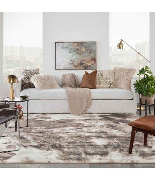 Kathy Ireland American Manor Area Rug AMR03 Iv/Mocha 7'10" x 9'10"