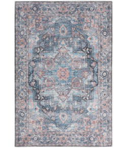 Nicole Curtis Nicolecurtis Series1 - Sr101 Light Blue Multicolr Area Rug 5 ft. 3 in. X 7 ft. 3 in. Rectangle